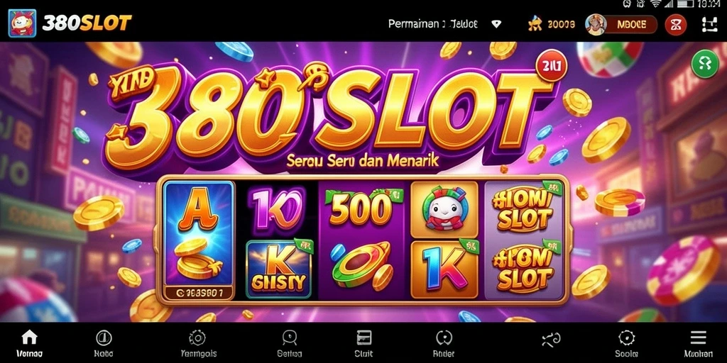 Tampilan gameplay menarik pada 380SLOT dengan banyak pilihan slot.