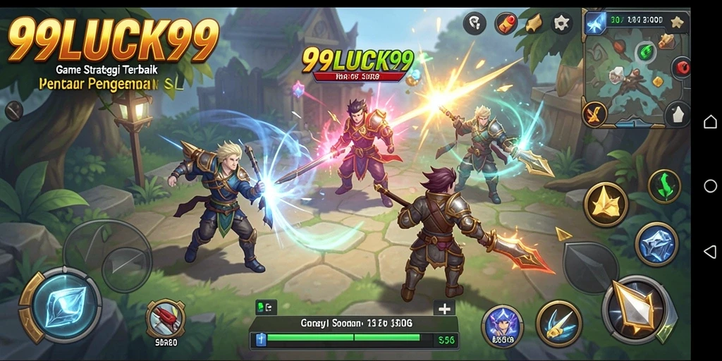 Tampilan layar gameplay 99LUCK99 yang menegangkan dan strategis.