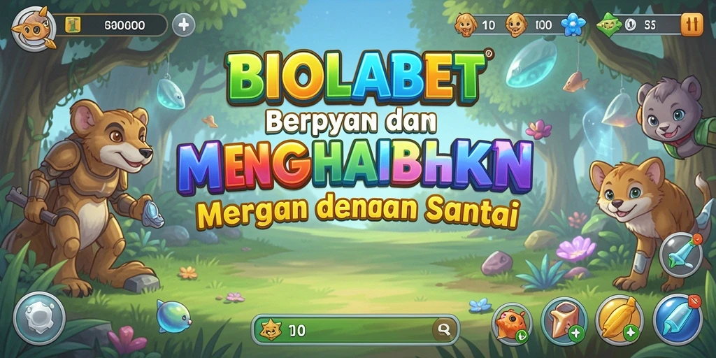 Screenshot gameplay BIOLABET menunjukkan momen santai saat menghasilkan sumber daya.