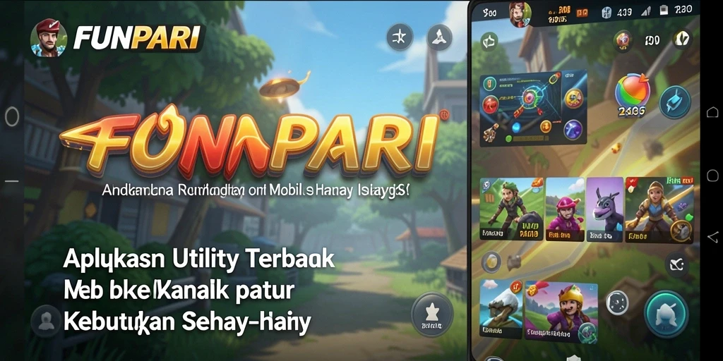 Screenshot utama FUNPARI yang menunjukkan fitur Utility yang lengkap.