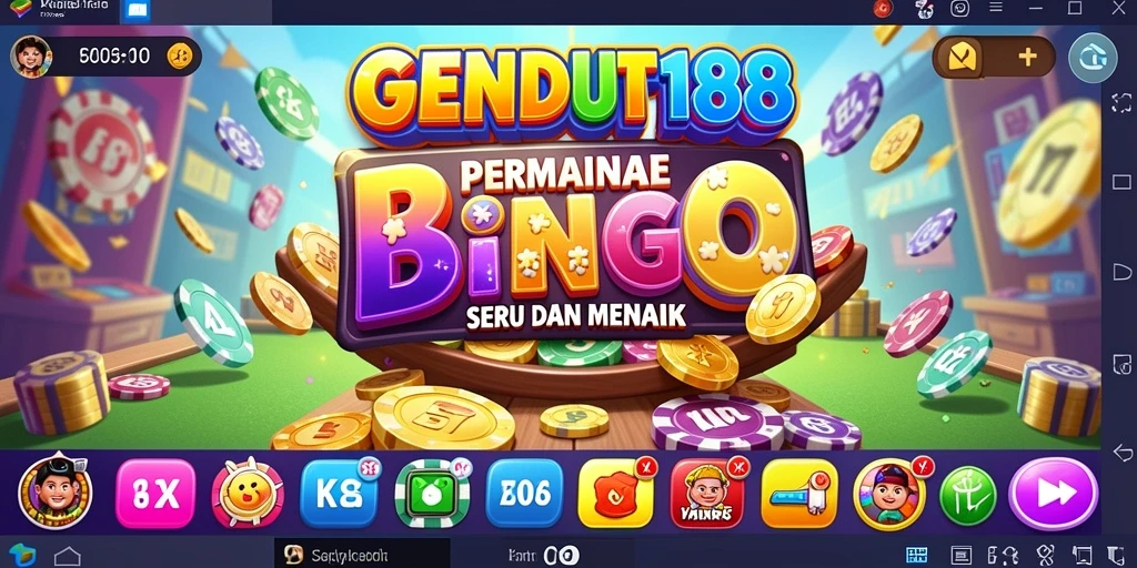 Tampilan gameplay seru dari GENDUT188 saat bermain Bingo.