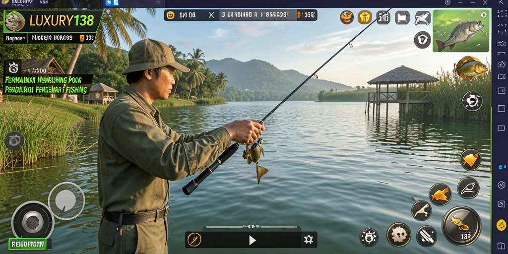 Tangkapan ikan yang megah dalam gameplay LUXURY138.