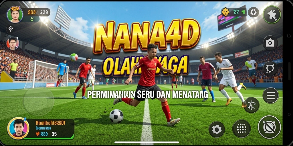Gameplay NANA4D menampilkan aksi olahraga yang mendebarkan.