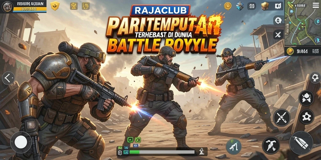 Tampilan gameplay seru dan menegangkan di RAJACLUB.
