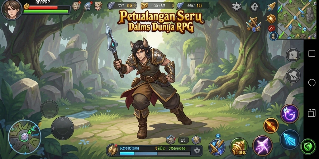 Tangkapan layar utama RPRPRP menampilkan aksi pertempuran yang mendebarkan dalam gameplay RPG.